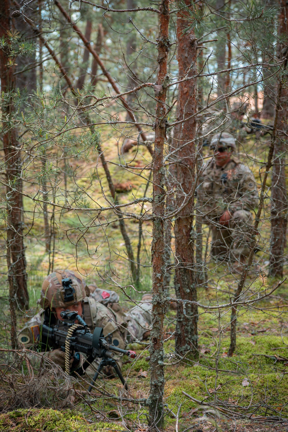 Michigan National Guard Infantry conduct training maneuvers in Latvia
