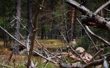 Michigan National Guard Infantry conduct training maneuvers in Latvia