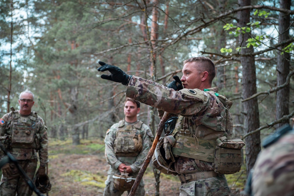 Michigan National Guard Infantry conduct training maneuvers in Latvia