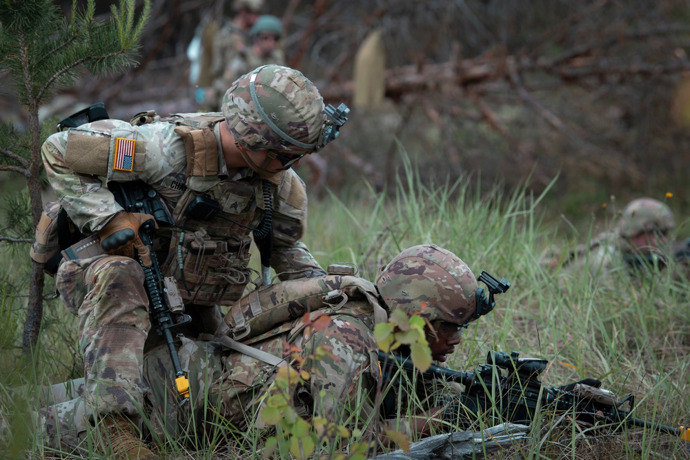 Michigan National Guard Infantry conduct training maneuvers in Latvia