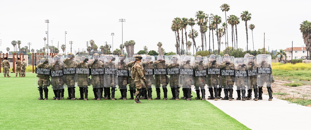 California National Guard conduct civil disturbance operations training