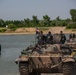 U.S. and Romanian soldiers Conduct Wet Gap Crossing during Saber Guardian 25