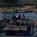 U.S. and Romanian soldiers Conduct Wet Gap Crossing during Saber Guardian 25