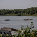 U.S. and Romanian soldiers Conduct Wet Gap Crossing during Saber Guardian 25