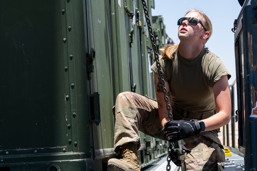 Port Dawgs unload cargo in CENTCOM AOR
