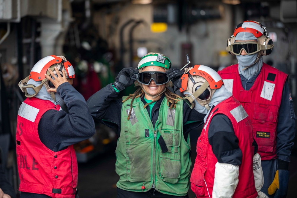 USS Preble Conducts Aviation Training Team Drill
