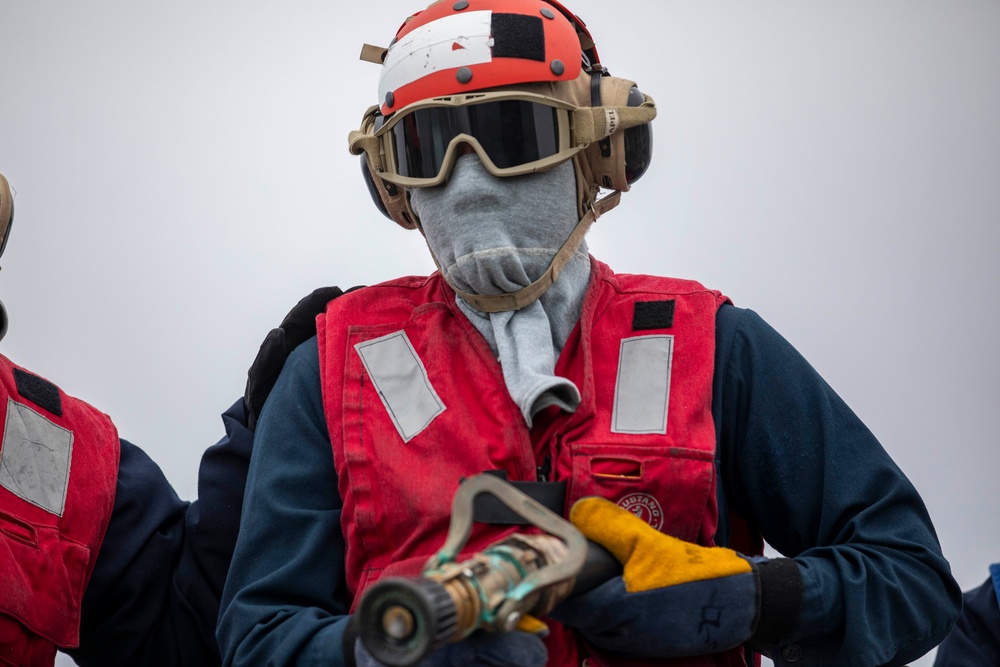 USS Preble Conducts Aviation Training Team Drill