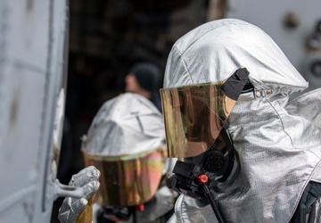 USS Preble Conducts Aviation Training Team Drill
