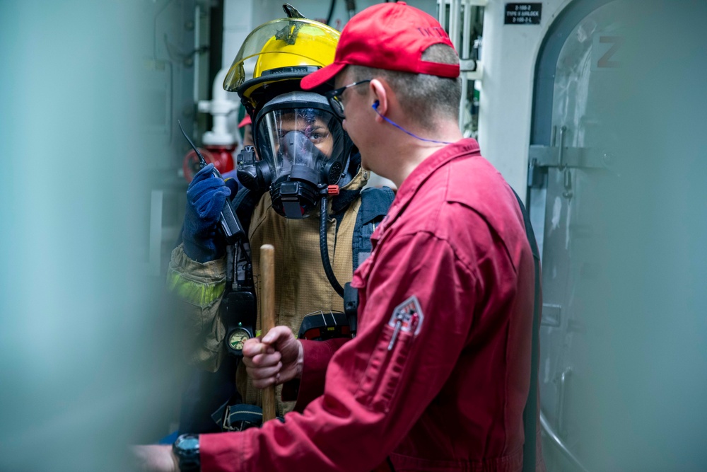 USS Preble Conducts Damage Control Condition Two Drill
