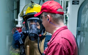 USS Preble Conducts Damage Control Condition Two Drill