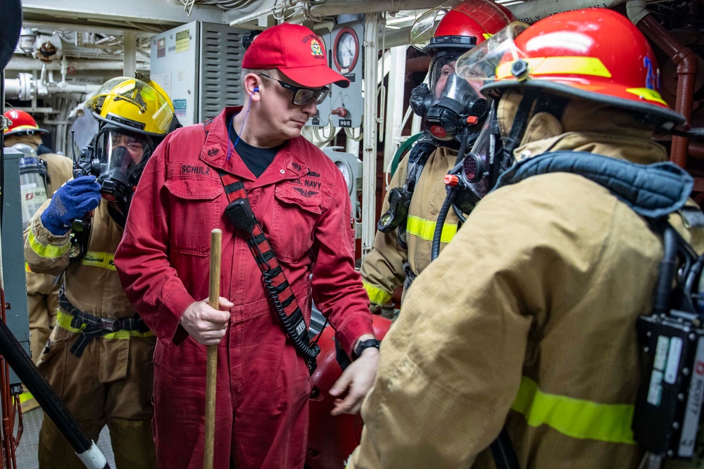 USS Preble Conducts Damage Control Condition Two Drill