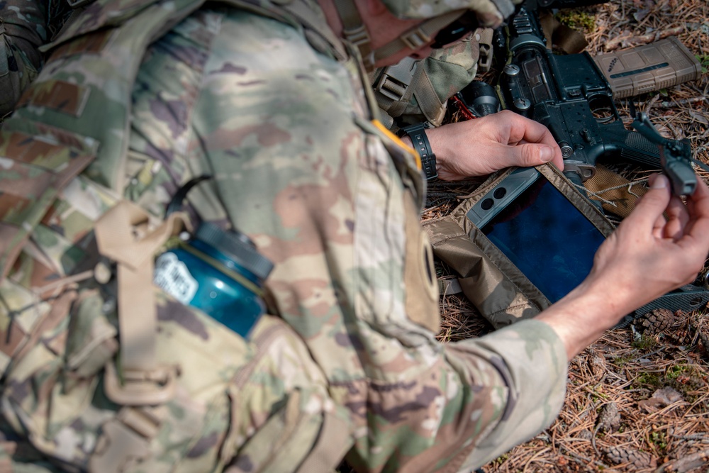 Michigan National Guard Infantry conduct training maneuvers in Latvia