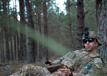 Michigan National Guard Infantry conduct training maneuvers in Latvia