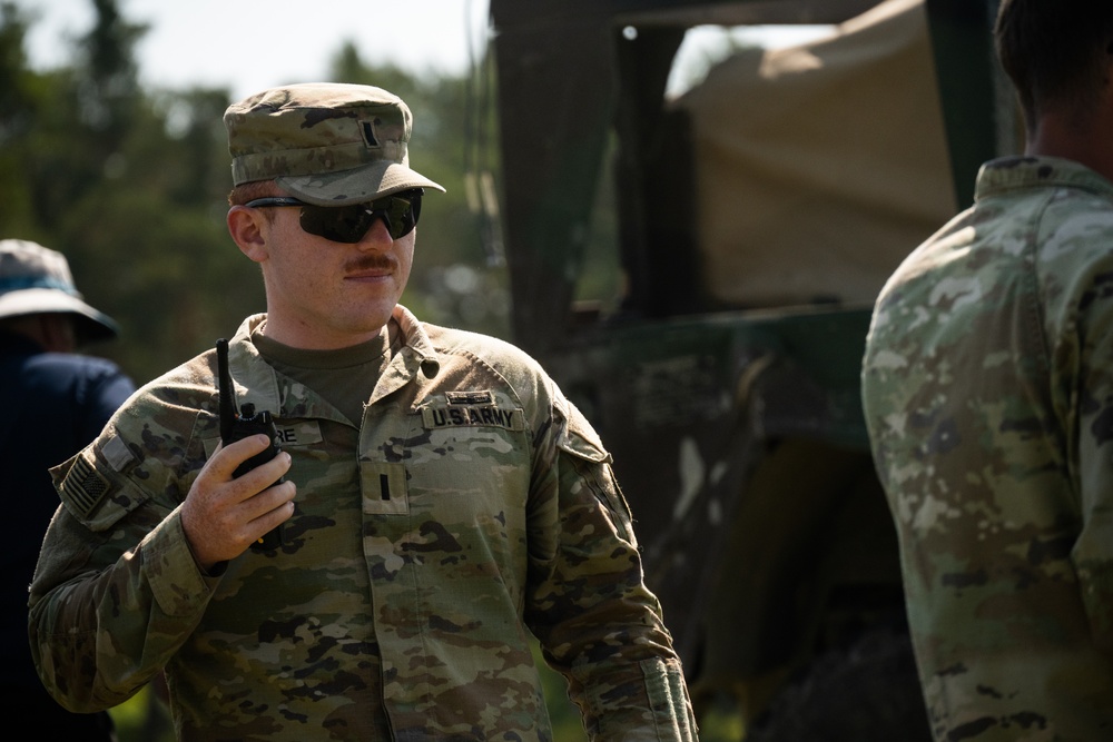 U.S. Soldiers launch drones for C-UAS testing during Project Flytrap