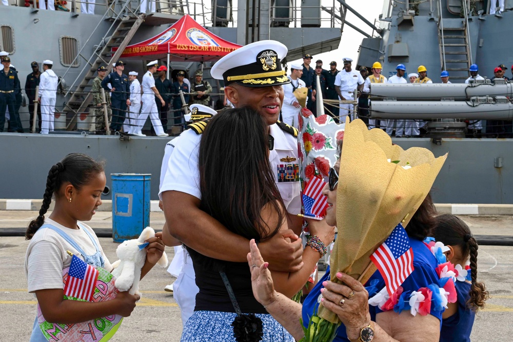 USS Oscar Austin returns to NAVSTA Rota