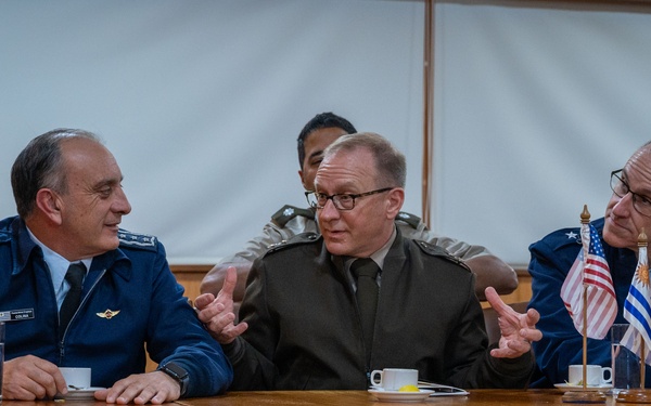 Uruguayan, Connecticut Guard Leaders Discuss Training, Cooperation in Montevideo