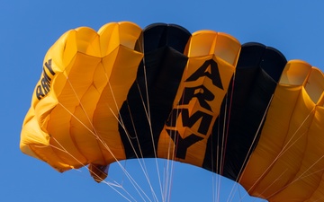 U.S. Army Parachute Team jumps for Army 250 at Twilight Tattoo