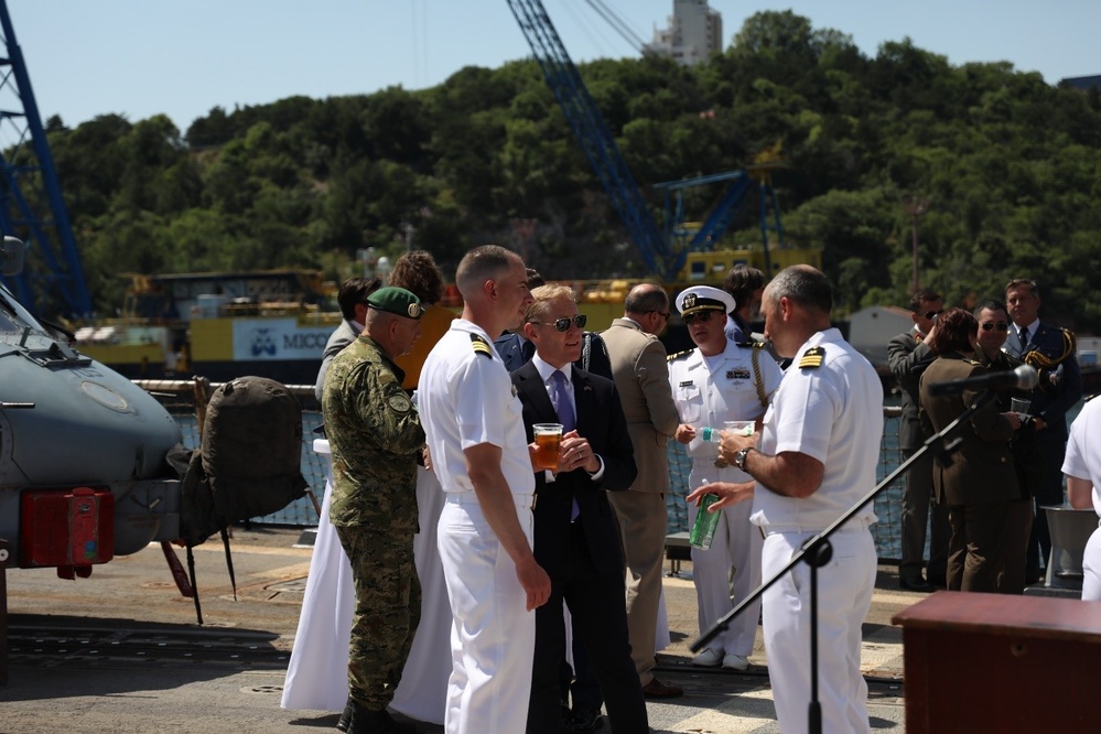 USS Forrest Sherman Hosts Reception in Croatia