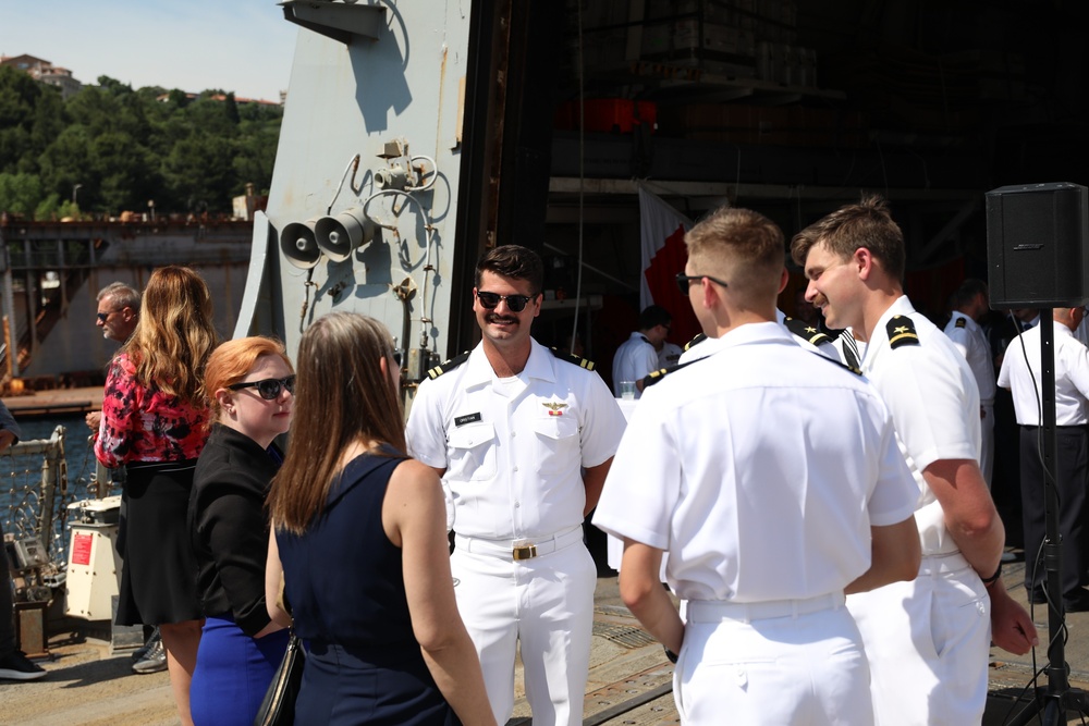 USS Forest Sherman Hosts Reception in Croatia