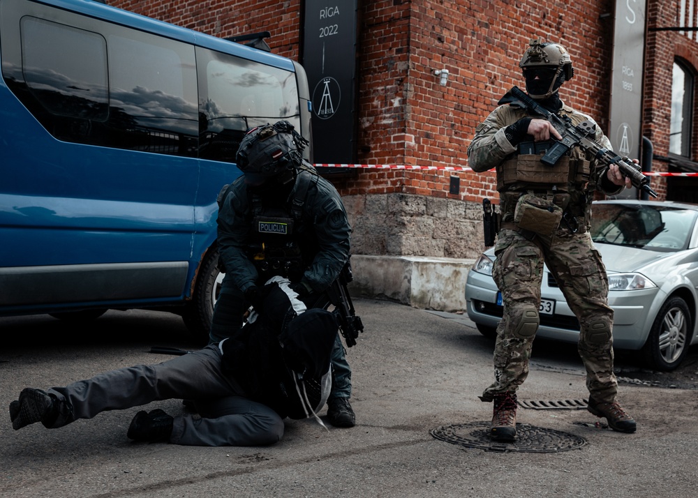 Green Berets and Latvian Special Operations Forces Conduct Joint Capabilities Demonstration in Riga