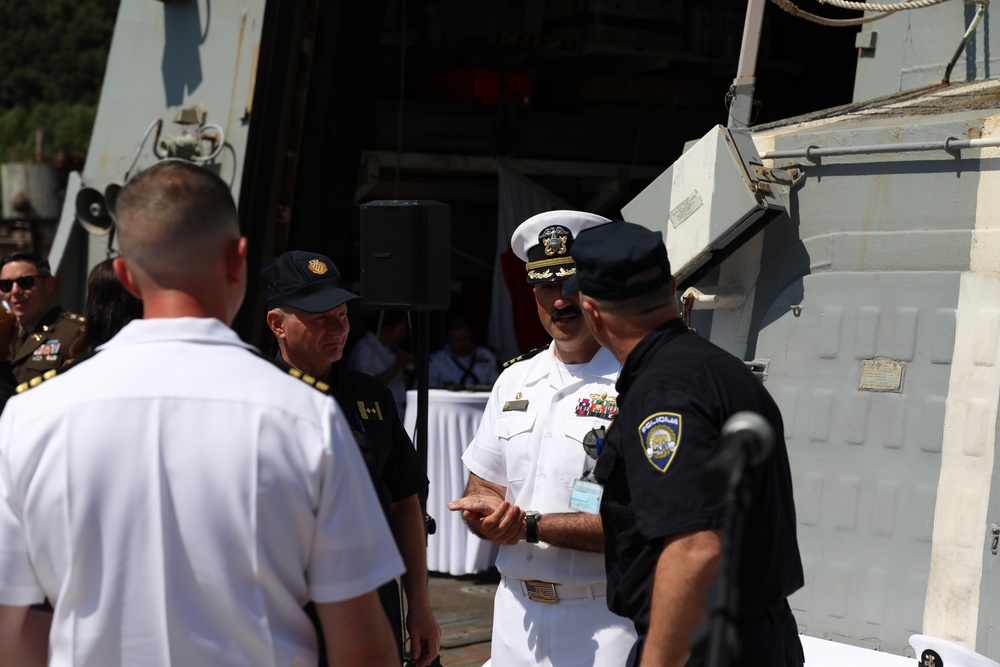 USS Forest Sherman Hosts Reception in Croatia