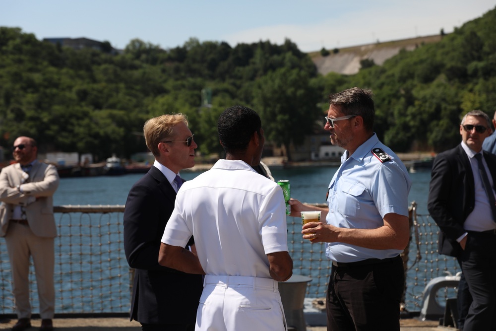 USS Forest Sherman Hosts Reception in Croatia