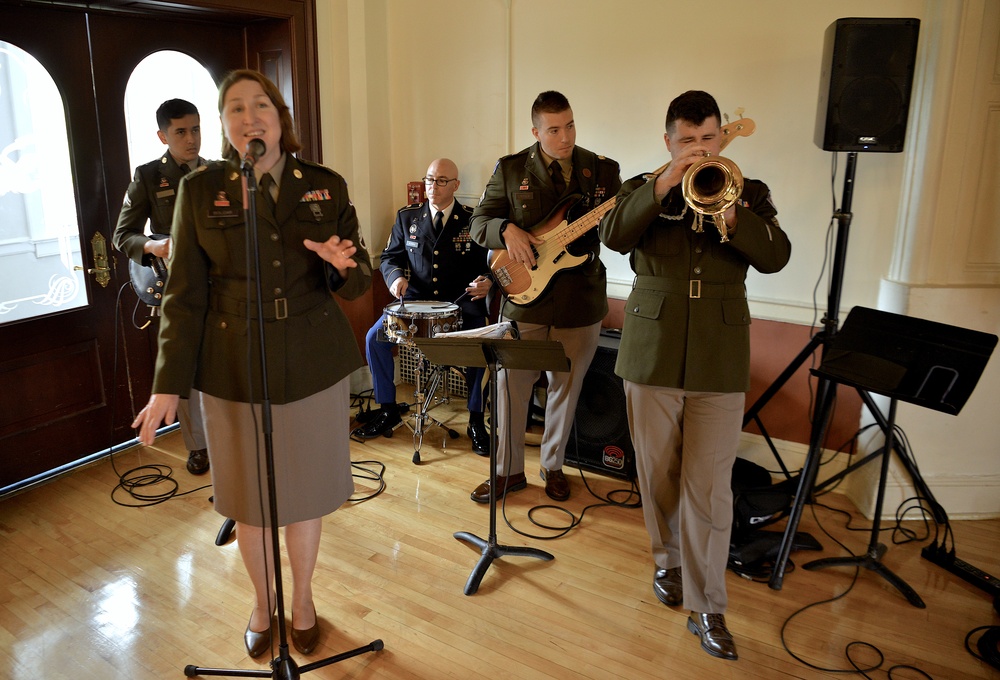 10th MTN DIV Band performs for educators at NYCRB Army 250th Birthday event