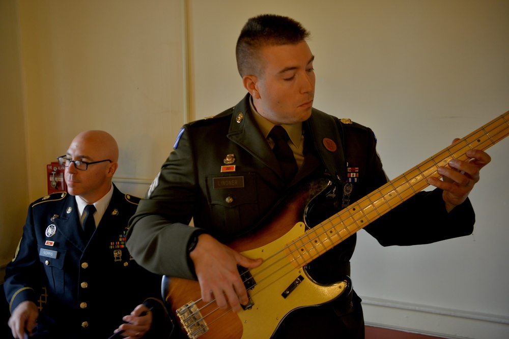 10th MTN DIV Band performs for educators at NYCRB Army 250th Birthday event
