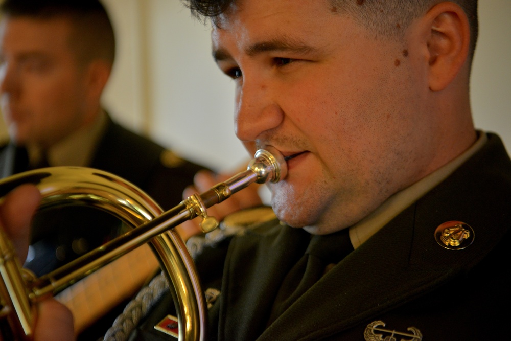10th MTN DIV Band performs for educators at NYCRB Army 250th Birthday event