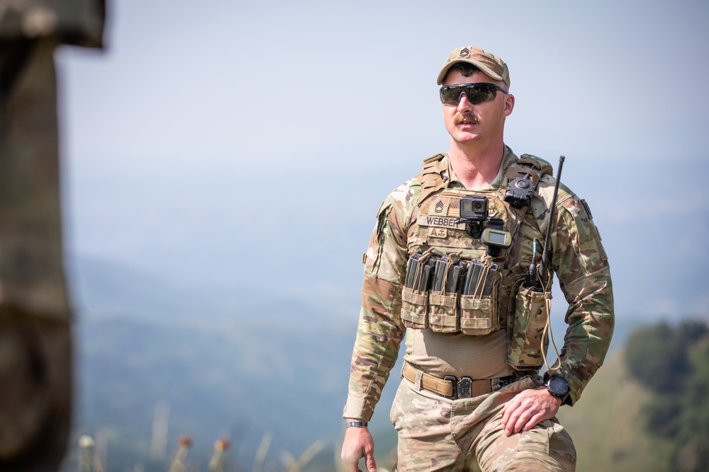 U.S. Soldiers assigned to the NATO-led KFOR mission conduct routine security patrol