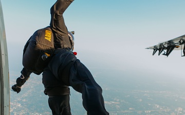 U.S. Army Parachute Team jumps for Army 250