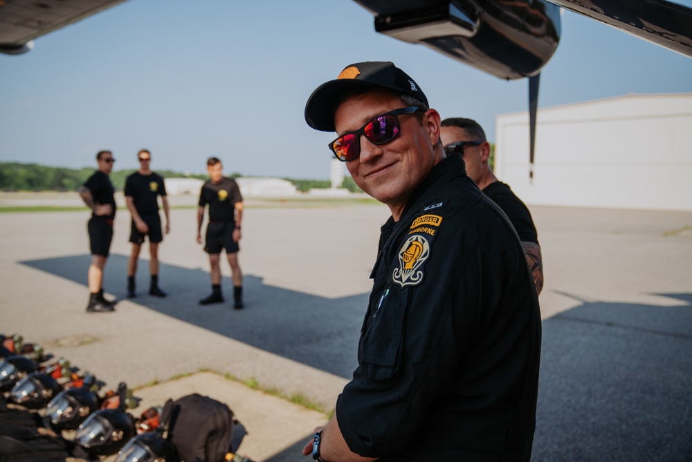U.S. Army Parachute Team jumps for Army 250