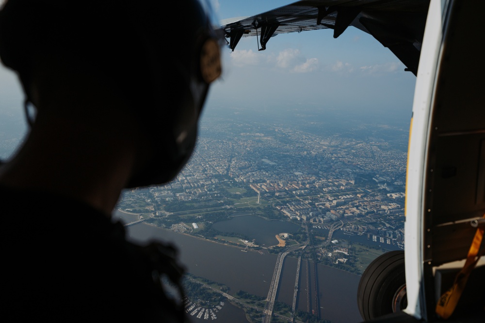 U.S. Army Parachute Team jumps for Army 250
