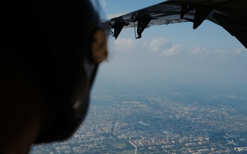 U.S. Army Parachute Team jumps for Army 250