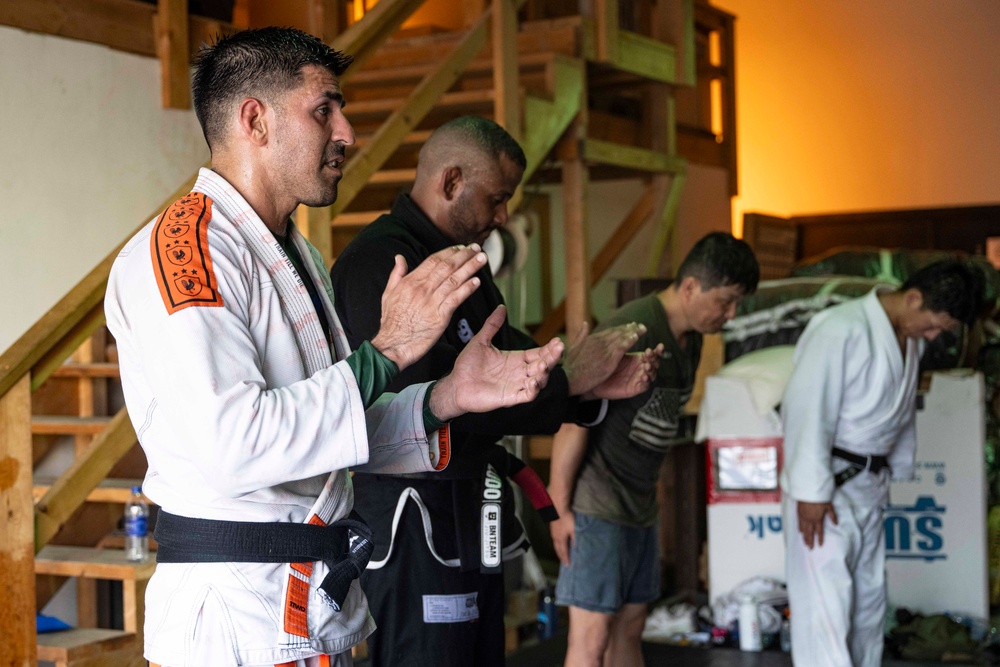 CJTF-HOA trains jiu-jitsu with French, Japanese partners