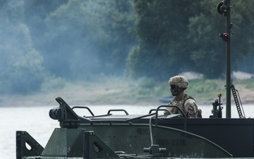 7th Engineer Brigade Conducts Wet Gap Crossing In Romania
