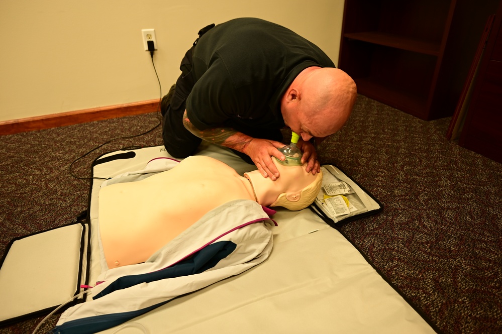 42nd CES perform CPR training