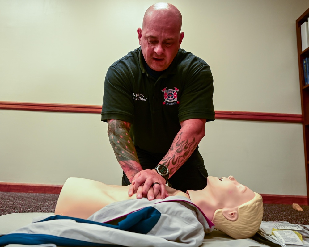 42nd CES perform CPR training