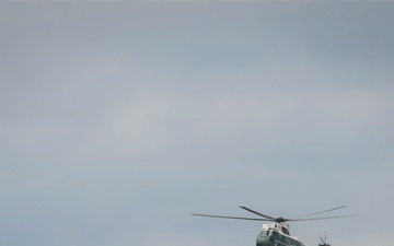 Marine One approaches Holland Drop Zone