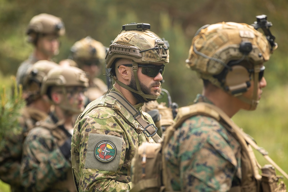 U.S. Marine 2nd LAR and Portuguese Service Members Conduct Integrated Patrol