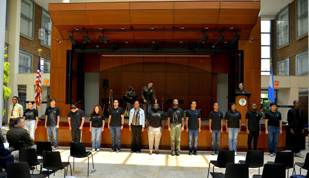 NYCRB Future Soldiers take oath during Army Birthday 250th reception