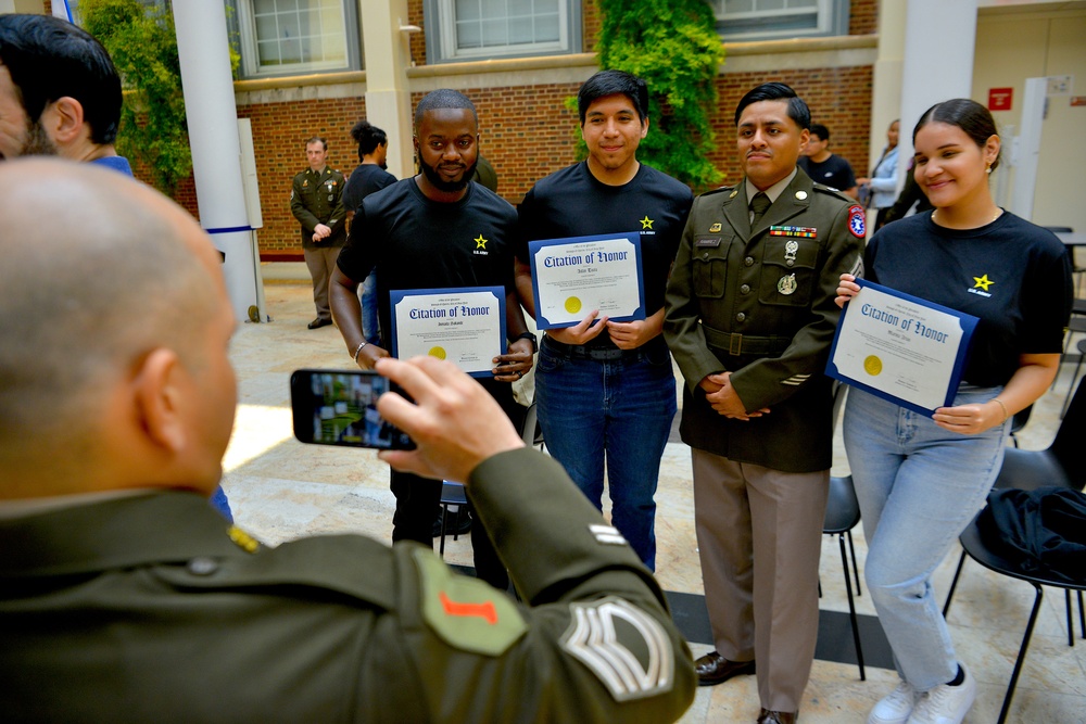 NYCRB Future Soldiers take oath during Army Birthday 250th reception