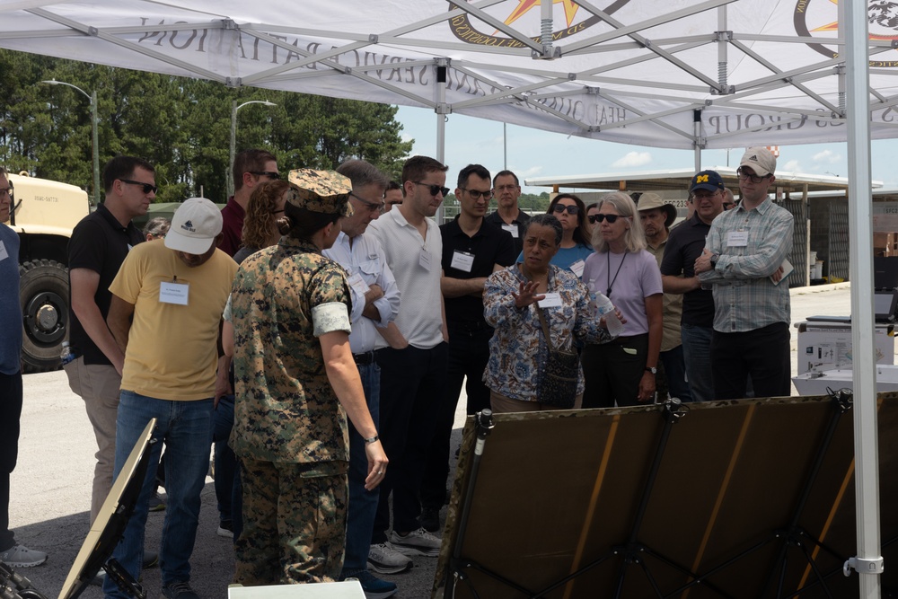 Defense Science Study Group Visits Combat Logistics Battalion 8, Innovation Campus
