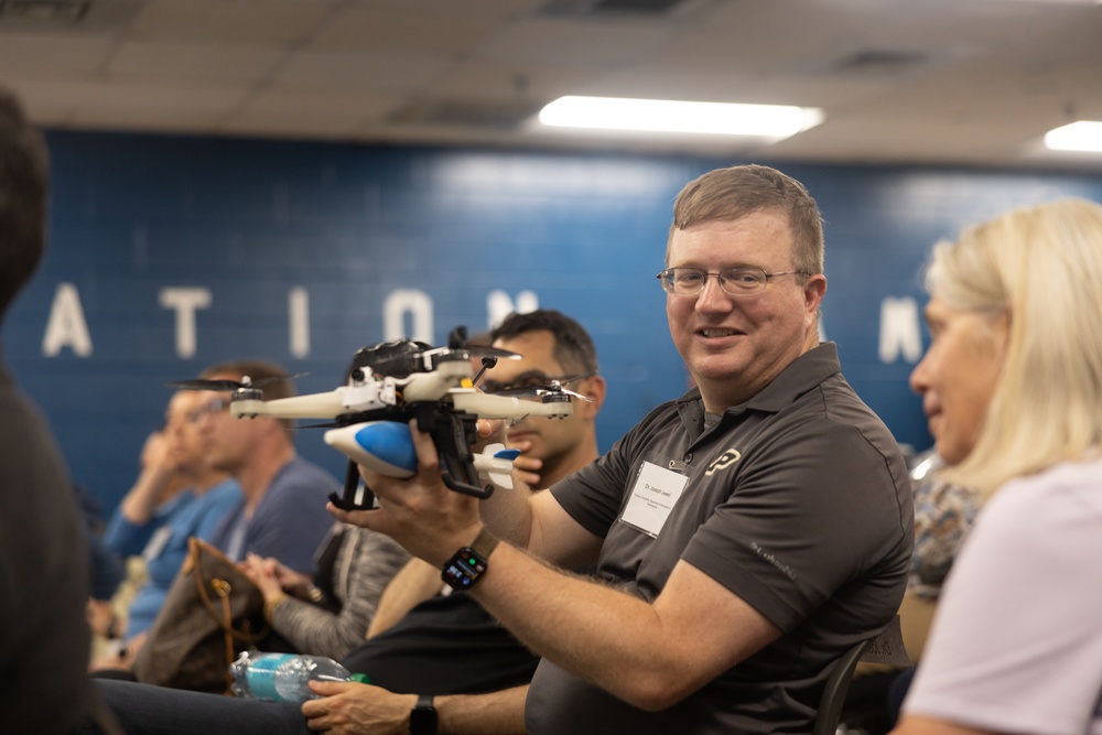 Defense Science Study Group Visits Combat Logistics Battalion 8, Innovation Campus