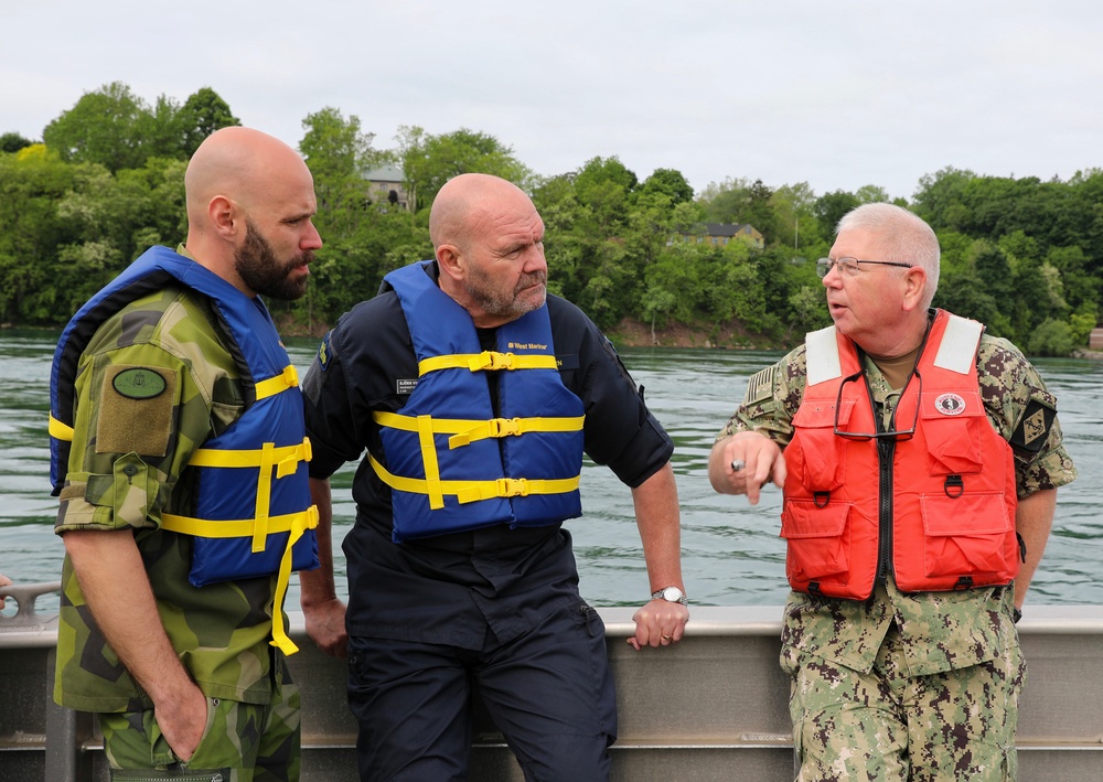 Swedish officers observe New York Naval Militia multi-agency exercise Empire Challenge