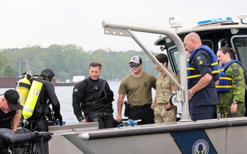 Swedish officers observe New York Naval Militia multi-agency exercise Empire Challenge