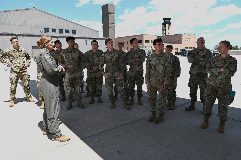 Air Force Academy Cadets visit 302d AW