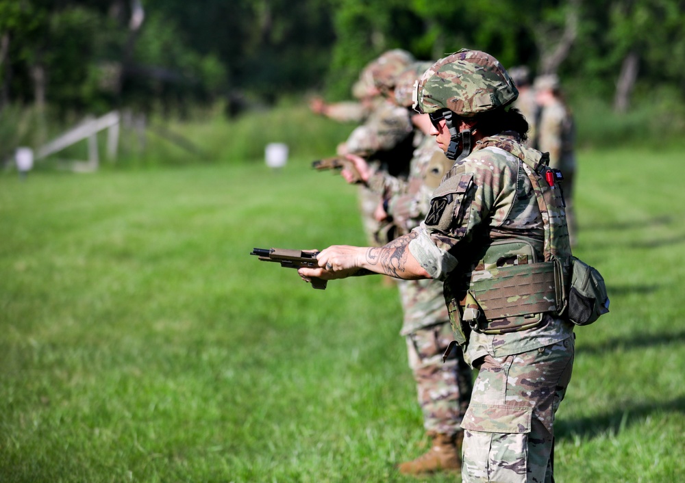 District of Columbia National Guard soldiers compete in Top Shot competition during Annual Training
