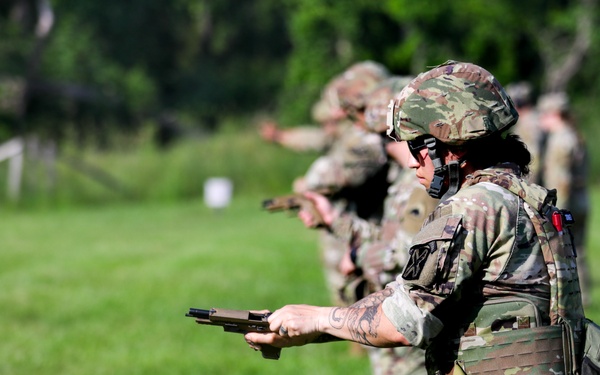 District of Columbia National Guard soldiers compete in Top Shot competition during Annual Training