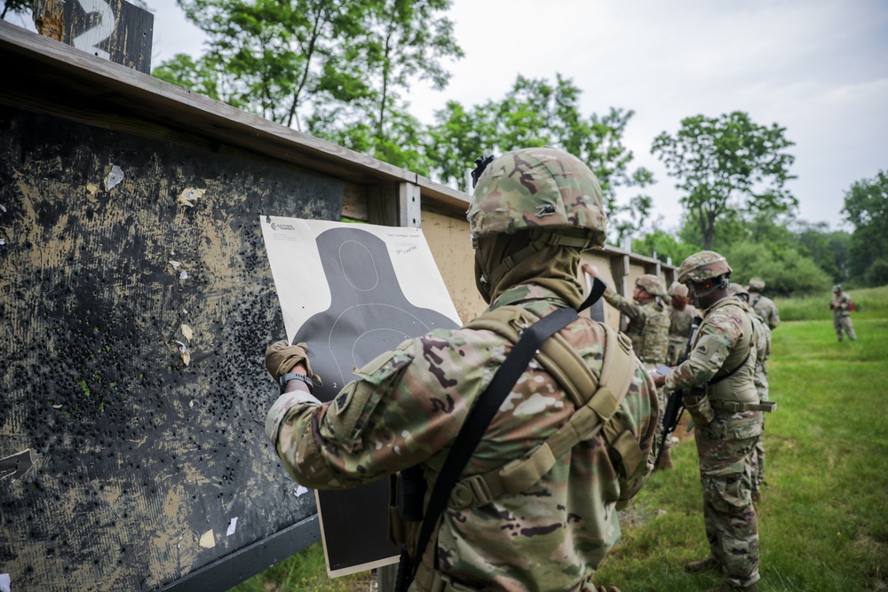 District of Columbia National Guard soldiers compete in Top Shot competition during Annual Training